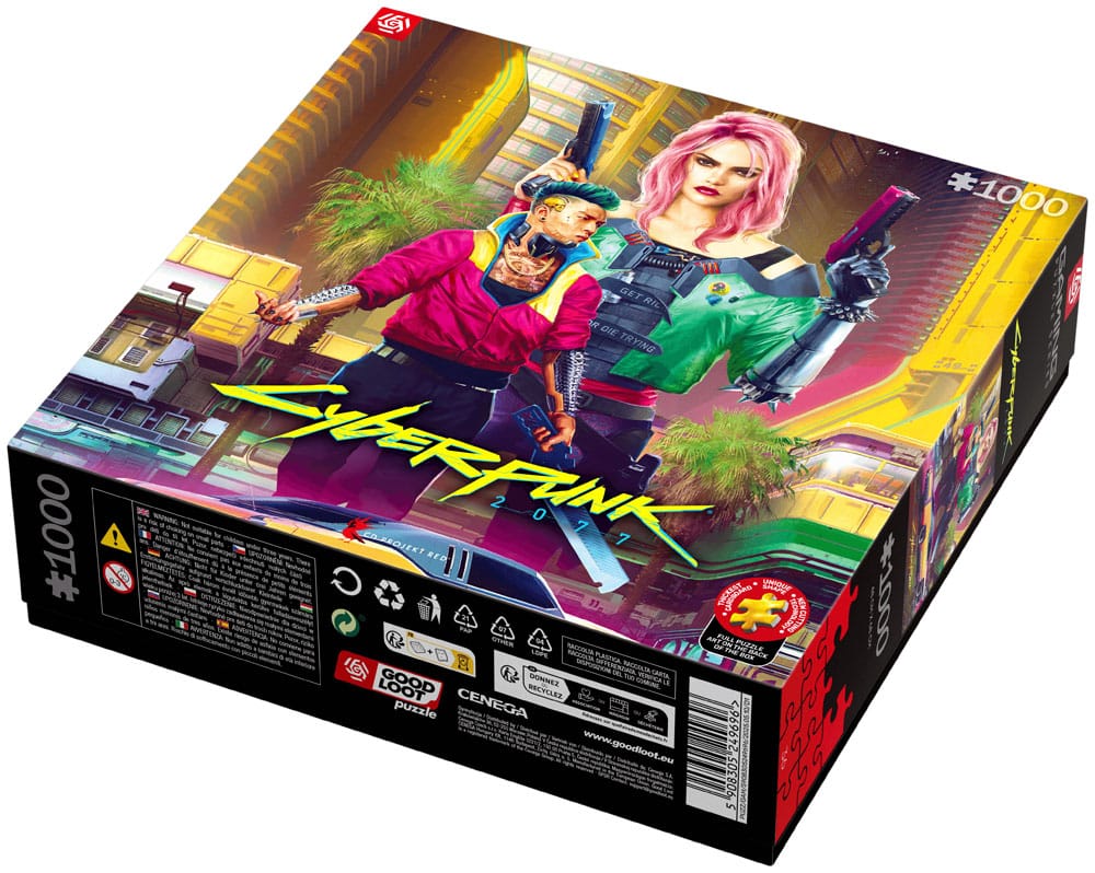 Cyberpunk 2077 Puzzle Kitsch Style (1000 pieces)