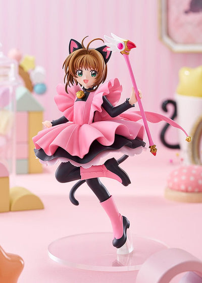 Cardcaptor Sakura Pop Up Parade PVC Statue Sakura Kinomoto: Black Cat Costume Ver. L Size 22 cm - Damaged packaging