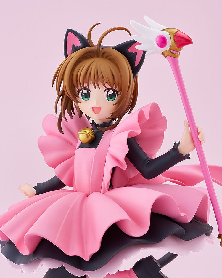 Cardcaptor Sakura Pop Up Parade PVC Statue Sakura Kinomoto: Black Cat Costume Ver. L Size 22 cm - Damaged packaging