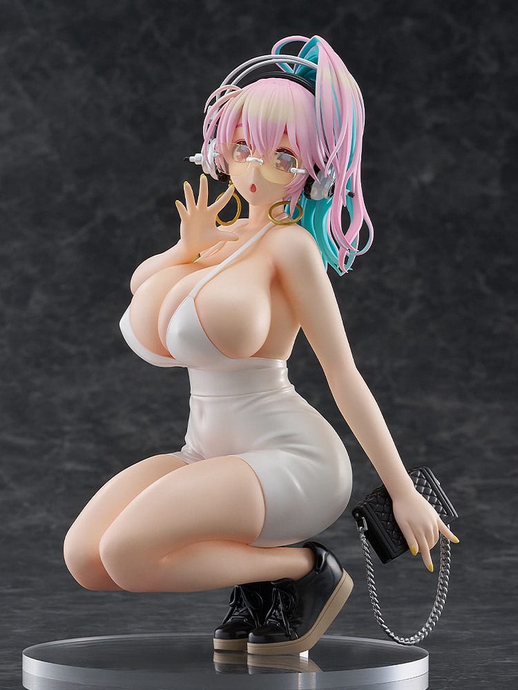 Super Sonico Pop Up Parade PVC Statue Super Sonico: 15th Mini Dress Ver. L Size 20 cm - Damaged packaging