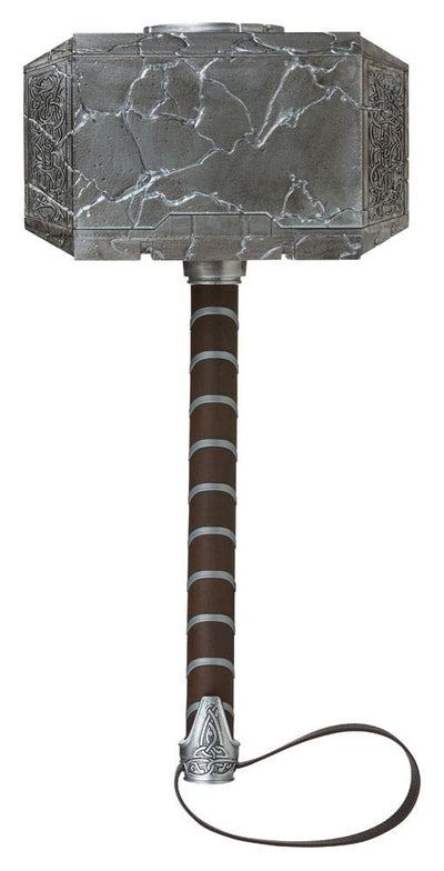 Thor: Love and Thunder Marvel Legends 1/1 Mighty Thor Mjolnir Premium Electronic Roleplay Hammer 49 cm - Damaged packaging