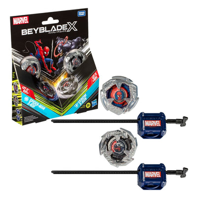 Beyblade X Marvel Collab Spider-Man 3-60F vs. Venom 3-80N