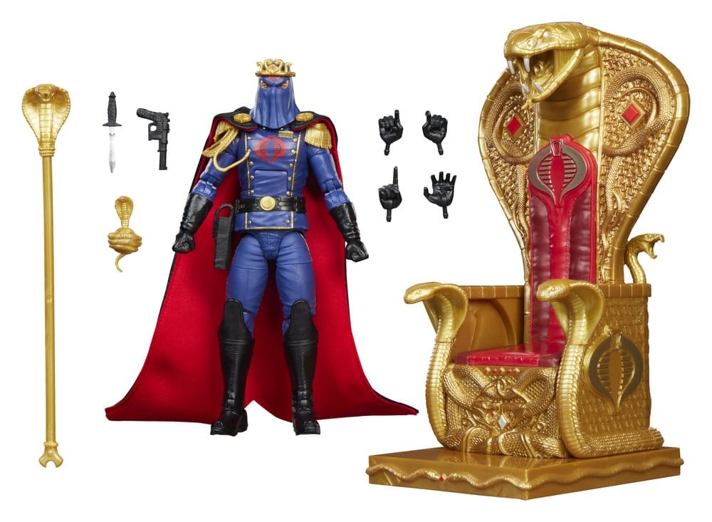 G.I. Joe Classified Series Action Figure Cobra Commander in Dress Uniform & Throne 15 cm