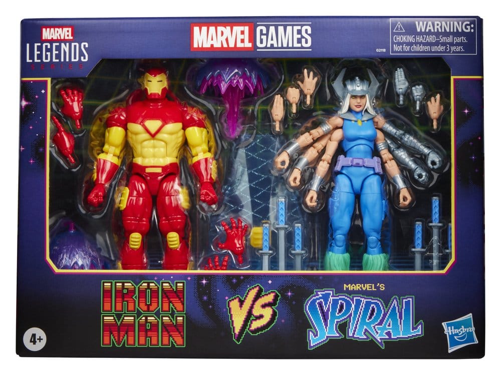Marvel Games Marvel Legends Action Figure 2-Pack Iron Man & Marvel's Spiral 15 cm