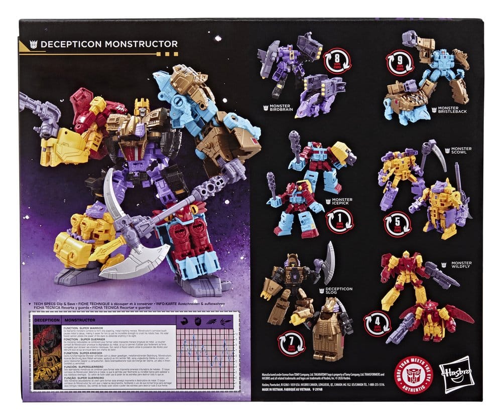 Transformers Age of the Primes Action Figure Decepticon Monstructor 17 cm
