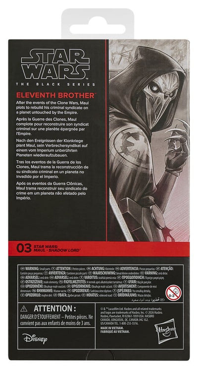 Star Wars: Maul - Shadow Lord Black Series Action Figure Eleventh Brother 15 cm