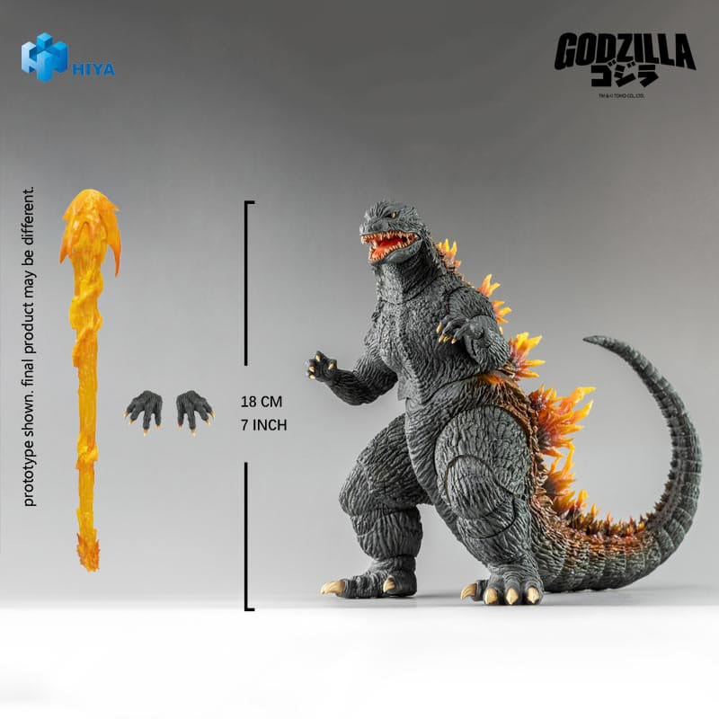 Godzilla 2000: Millennium (1999) Exquisite Basic Action Figure Godzilla Heat Ray 18 cm