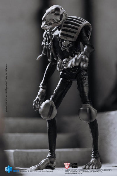 2000 AD Exquisite Mini Action Figure 1/18 Black and White Judge Mortis 10 cm