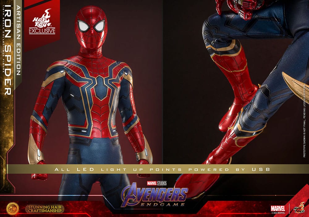Avengers: Endgame Movie Masterpiece Action Figure 1/6 Iron Spider Artisan Edition 28 cm - Damaged packaging