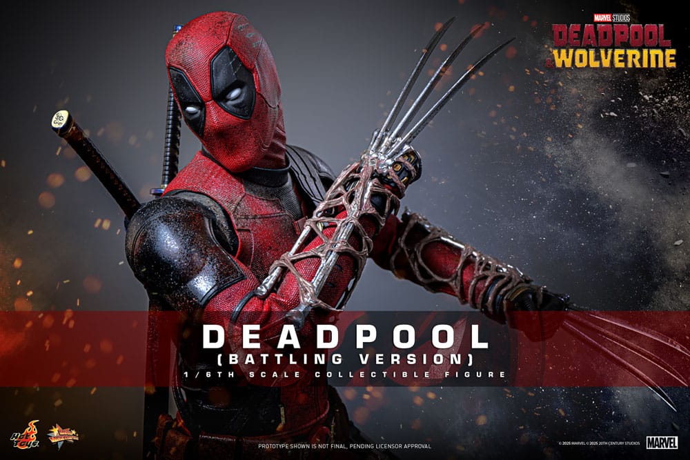 Deadpool & Wolverine Movie Masterpiece Action Figure 1/6 Deadpool (Battling Version) 31 cm - Damaged packaging