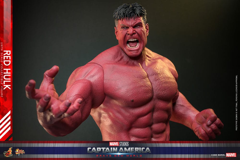 Captain America: Brave New World Movie Masterpiece Action Figure 1/6 Red Hulk 47 cm