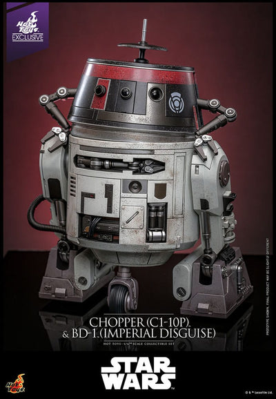 Star Wars Action Figure Set 1/6 Chopper (C1-10P™) & BD-1™ (Imperial Disguise) 18cm & 8cm