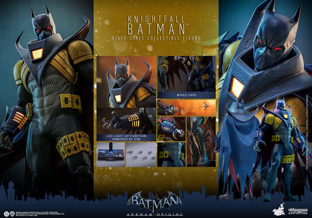 Batman: Arkham Origins Videogame Masterpiece Action Figure 1/6 Knightfall Batman 32 cm
