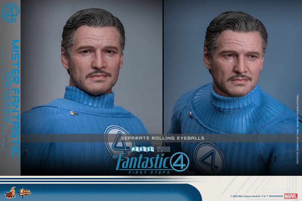 The Fantastic Four: First Steps Movie Masterpiece Action Figure 2-Pack 1/6 Mister Fantastic & HERBIE 30 cm