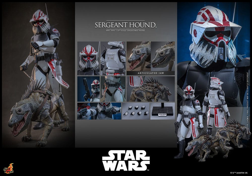 Star Wars: The Clone Wars Action Figure 1/6 Sergeant Hound 30 cm