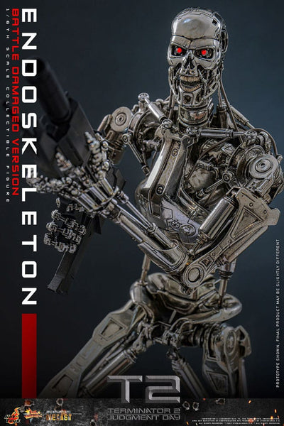 Terminator 2: Judgment Day Movie Masterpiece Die-cast Action Figure 1/6 Endoskeleton (Battle Damaged Version) 31 cm