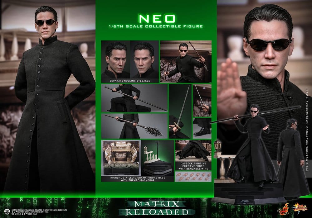 Matrix Movie Masterpiece Action Figure 1/6 Neo 31 cm