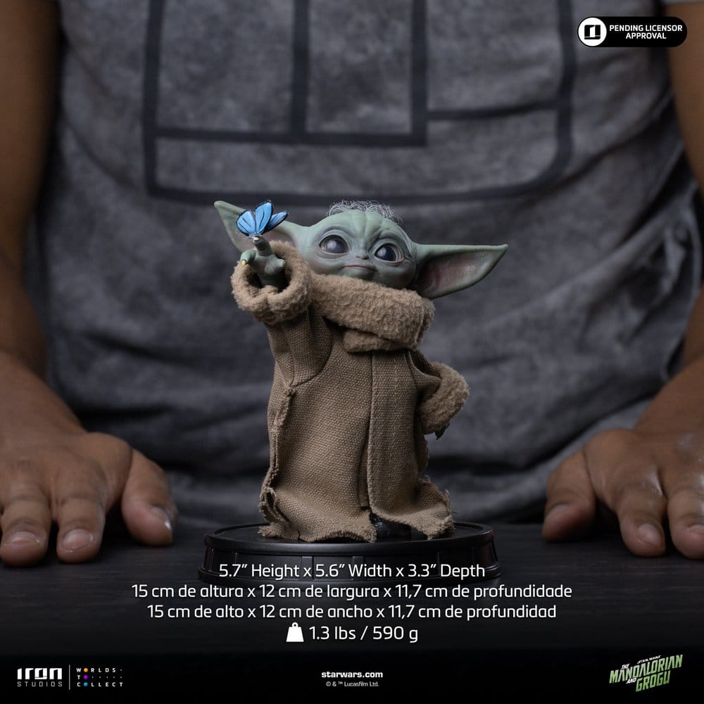 The Mandalorian & Grogu Grogu Collection Statue Grogu Butterfly Wonder