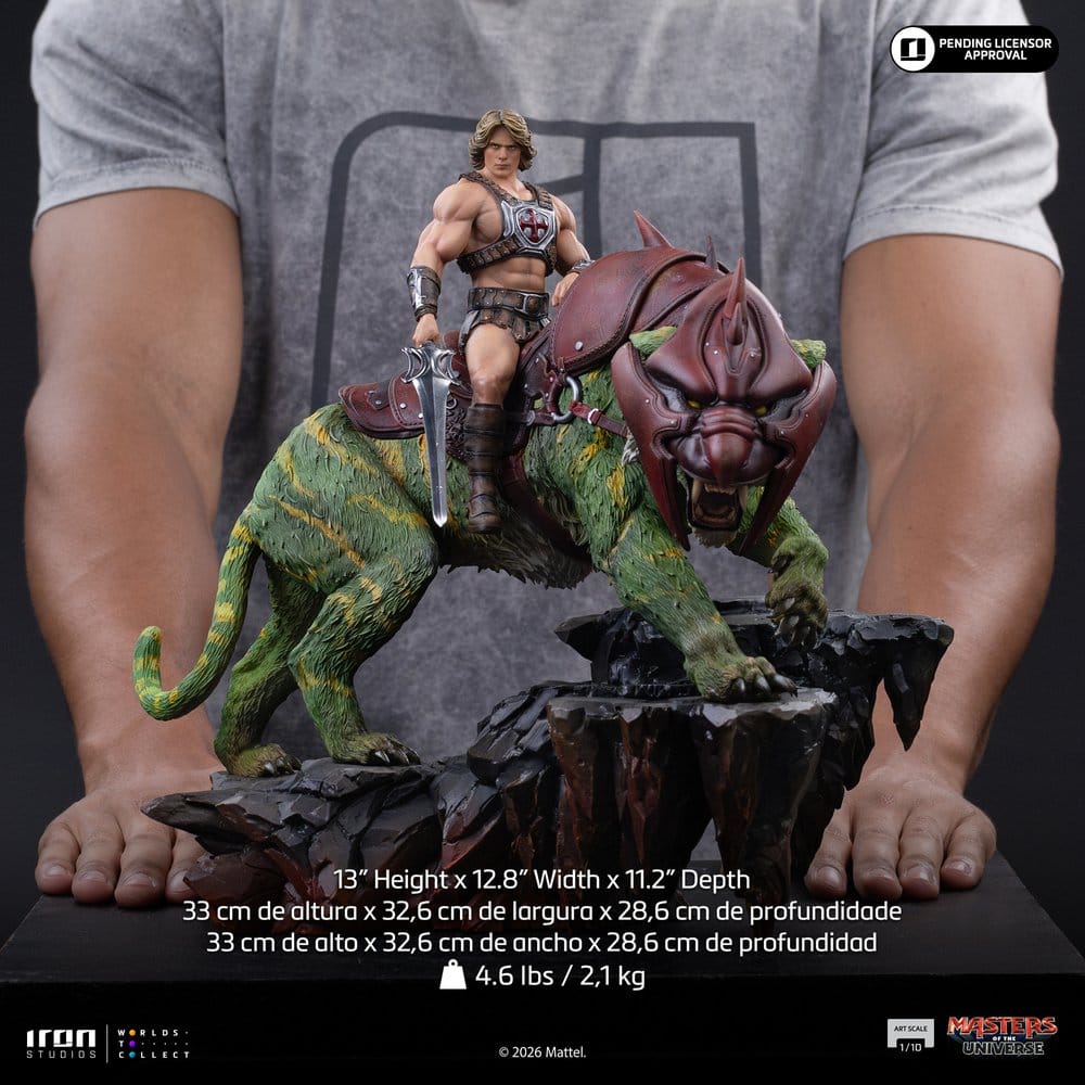 Masters of the Universe Art Scale Statue 1/10 He-Man and Battle Cat 33 cm
