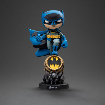 Batman Mini Co. PVC Figure Batman on Bat-Signal (Blue Variant) 15 cm