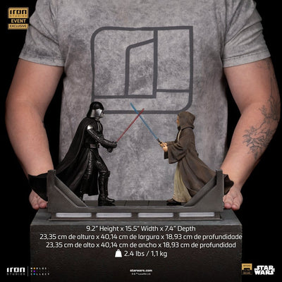 Star Wars Deluxe Art Scale Statue 1/10 Darth Vader Vs Obi-Wan Kenobi (CCXP Exclusive 2025) 24 cm - Damaged packaging