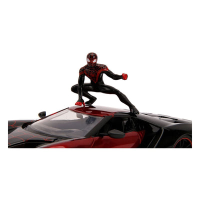 Spider-Man Diecast Model 1/24 2017 Ford GT Miles Morales