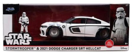 Star Wars Diecast Model 1:24 Stormtrooper Dodge Charger SRT Hellcat
