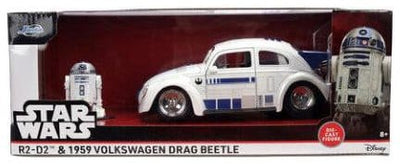 Star Wars Diecast Model 1:24 R2-D2 1959 VW Drag Beetle
