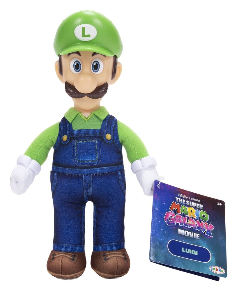 The Super Mario Galaxy Movie Plush Figure Luigi 23 cm