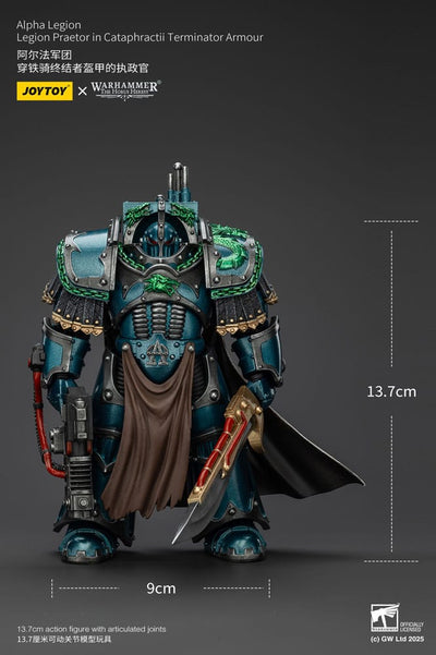 Warhammer The Horus Heresy Action Figure Alpha Legion Legion Praetor in Cataphractii Terminator Armor 18 cm