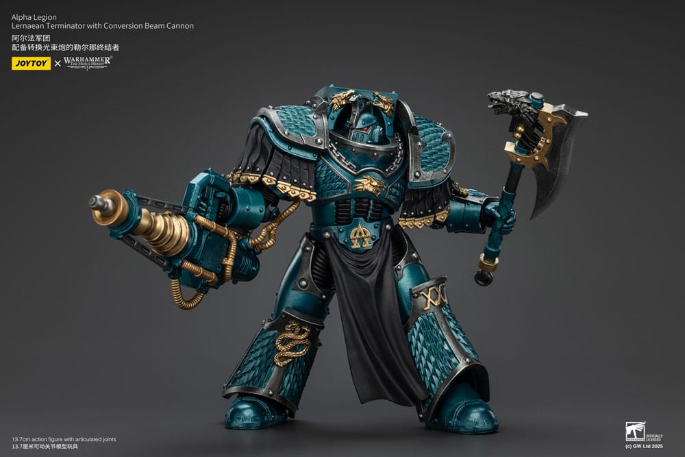 Warhammer The Horus Heresy Action Figure Alpha Legion Lernaean Terminator with Conversion Beam Cannon 20 cm