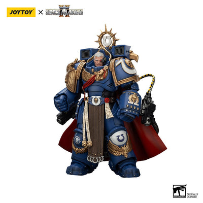 Warhammer 40k Action Figure Ultramarines Marneus Calgar Chapter Master with MKX Gravis Armour and Gauntlets of Ultramar 20 cm