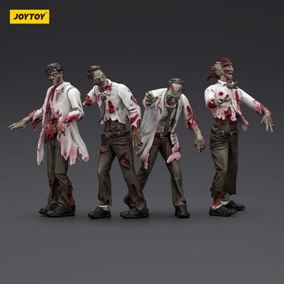 Zombie Dark Source Action Figures 4-Pack Scientists (Male) 8 cm