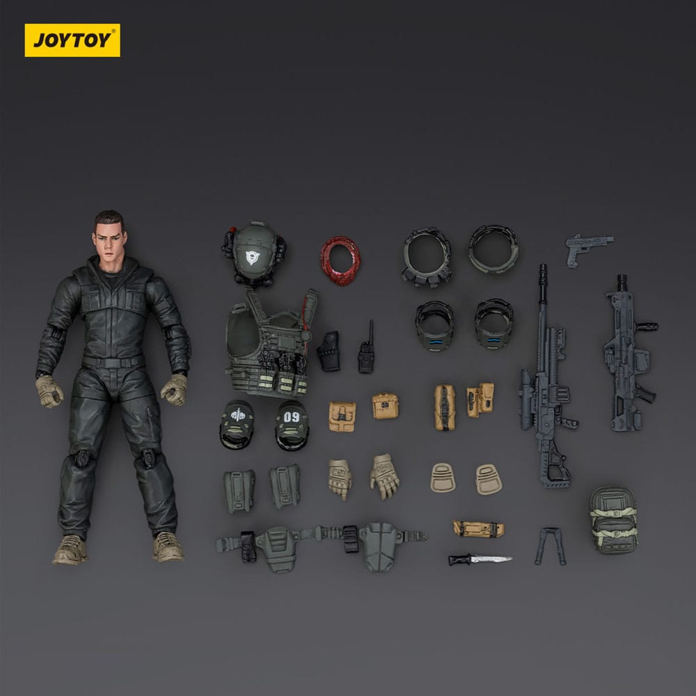 APOC Series Dark Source Action Figur Stellar Scar Assault Team Darksilicon 11 cm