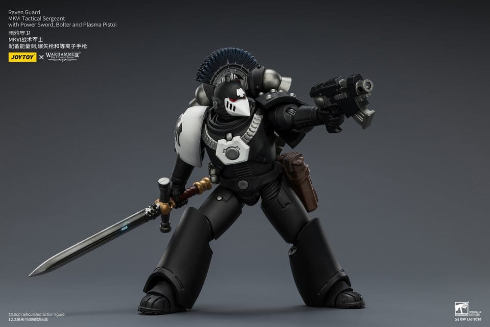 Warhammer 40,000 Action Figure Raven Guard MkVI Tactical Sergeant 12 cm