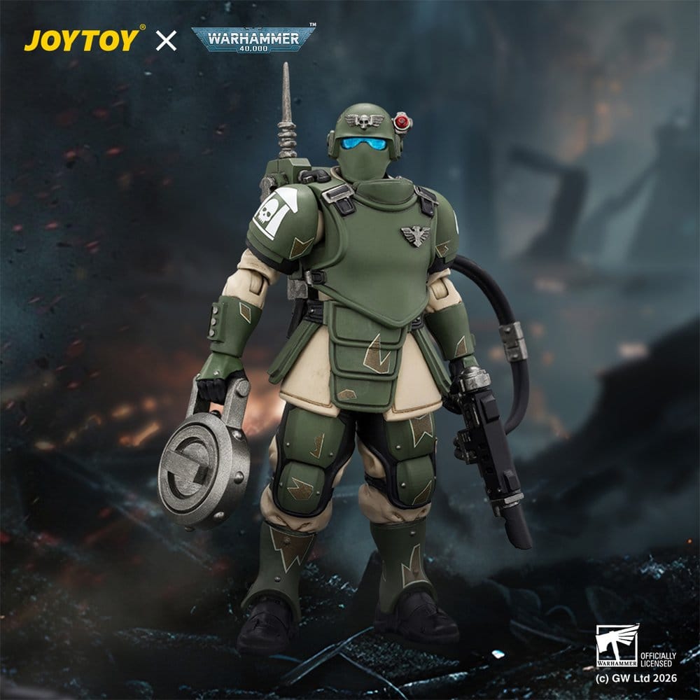 Warhammer Action Figure Astra Militarum Kasrkin 6 with Hot-shot Laspistol