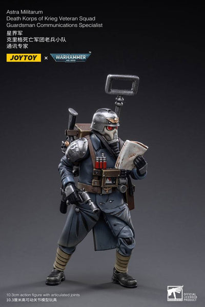 Warhammer 40k Action Figure 1/18 Death Korps of Krieg Veteran Squad Guardsman Communications Specialist 10 cm