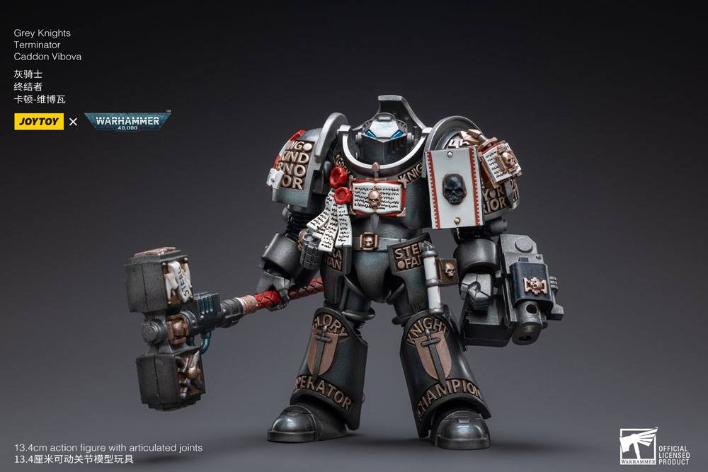 Warhammer 40k Action Figure 1/18 Gray Knights Terminator Caddon Vibova 13 cm