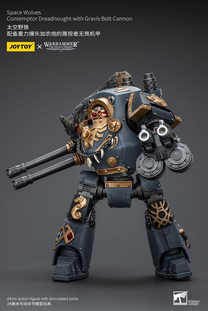 Warhammer The Horus Heresy Action Figure 1/18 Space Wolves Contemptor Dreadnought with Gravis Bolt Cannon 12 cm
