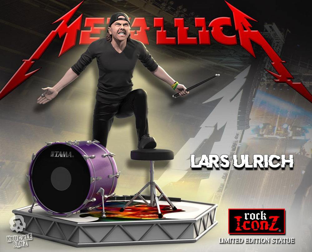 Metallica Rock Iconz Statue Lars Ulrich Limited Edition 22 cm - Damaged packaging