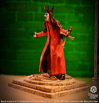 Mercyful Fate Rock Iconz Statue King Diamond III (Red Version) 22 cm - Damaged packaging