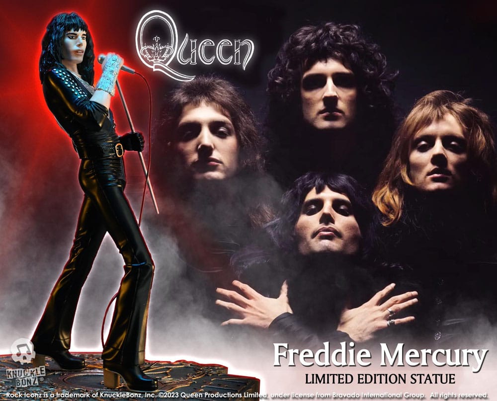 Queen Rock Iconz Statue Freddie Mercury II (Sheer Heart Attack Era) 23 cm - Damaged packaging