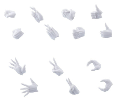 Megalomaria Unlimited Universe Model Kit Accessory Set Ex Hand Unit Female Type A WHITE Ver.