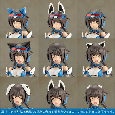 Frame Arms Girl Plastic Model Kit Stylet Swimsuit Blue Impulse Color Ver. 16 cm