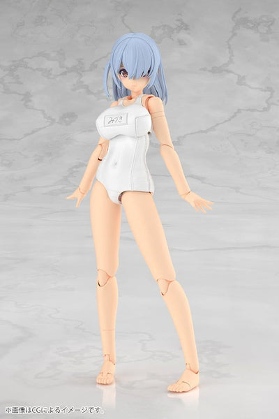 Frame Arms Girl Plastic Model Kit Mizuki School Swimsuits White Ver. 16 cm