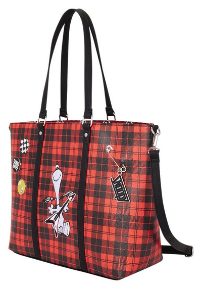 Peanuts by Loungefly Canvas Tote Bag Snoopy Grunge