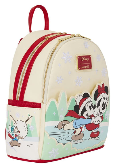 Mickey & Friends by Loungefly Mini Backpack with Headband Holder Ice Skating