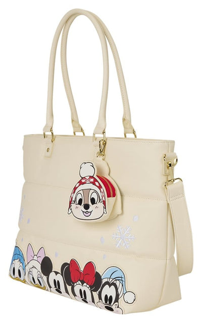 Mickey & Minnie by Loungefly Canvas Tote Bag Puff Quilt