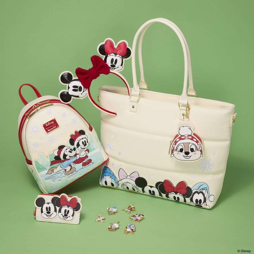 Mickey & Minnie by Loungefly Canvas Tote Bag Puff Quilt
