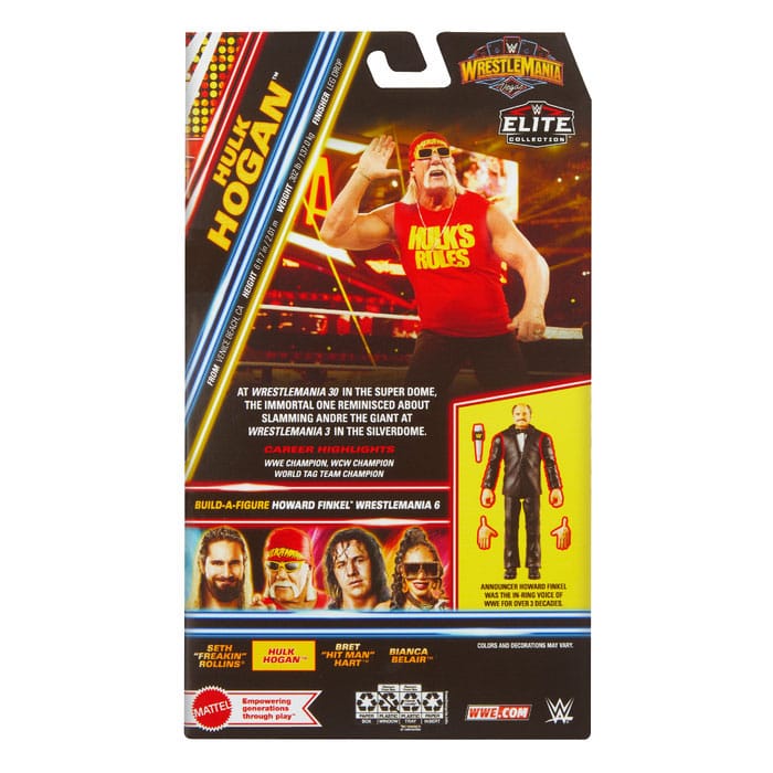 WWE WrestleMania Elite Collection Hulk Hogan 15 cm Action Figure